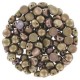 Czech 2-hole Cabochon beads 6mm Zinc Iris